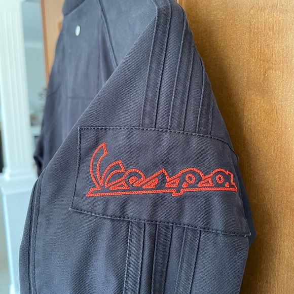 Y2K ADIDAS VESPA Black and Red Cotton Jacket, Men's Size Small - Picture 6 of 15